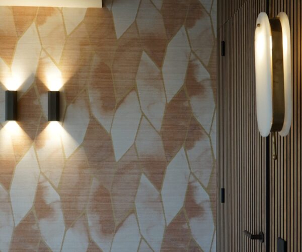 Detail van luxe wandbekleding met een unieke chique textuur